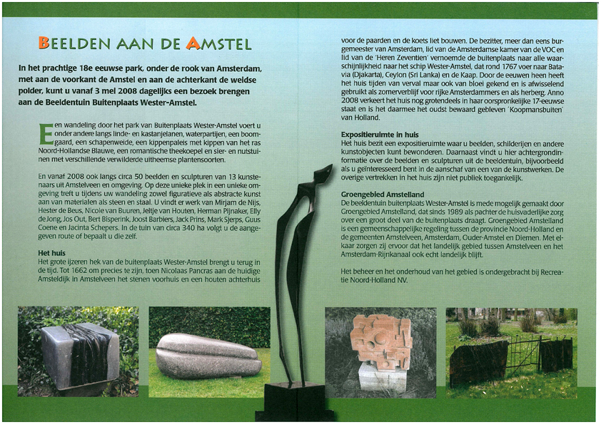 Folder Buitenplaats Wester-Amstel
