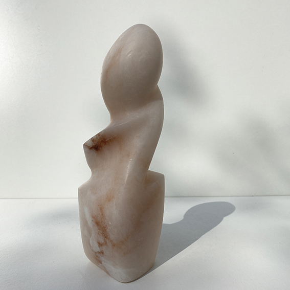 Figure pink alabaster