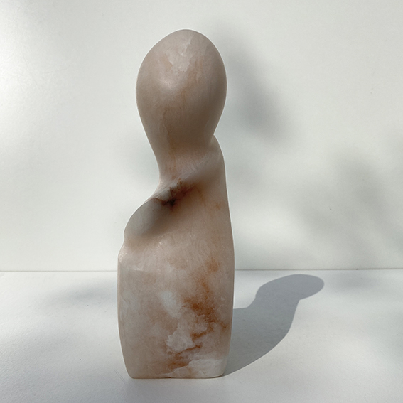 Figure pink alabaster