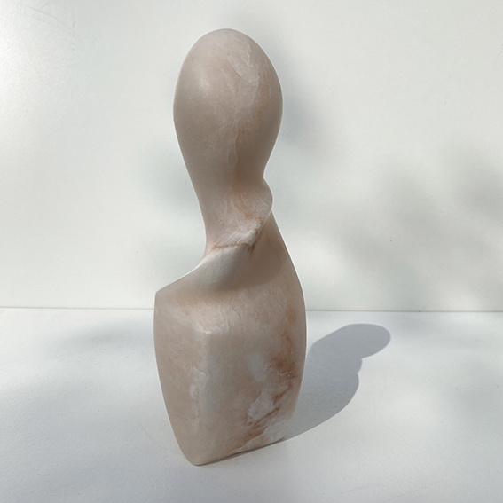 Figure pink alabaster