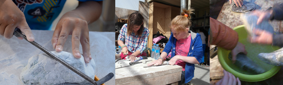 Kinderfeestje speksteen bewerken